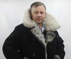 Черный тулуп-бекеша