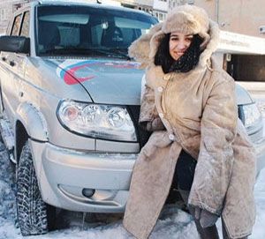 Женщина в бекеше
